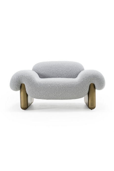 Gray Rounded Arm Accent Chair | OROA Modern Imagine | Oroa.com
