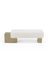White Fabric Bench | OROA Modern Triumph | Oroa.com
