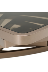 Brown Glass Triangular Coffee Table | OROA Modern Jovial | Oroa.com