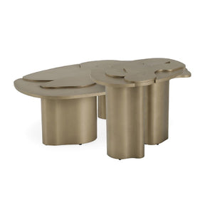 Antique Brass Nesting Coffee Tables (2) - OROA Modern Glimpse - view 1