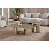 Antique Brass Nesting Coffee Tables (2) | OROA Modern Glimpse