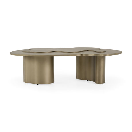 Antique Brass Nesting Coffee Tables (2) - OROA Modern Glimpse - view 3