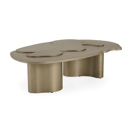 Antique Brass Nesting Coffee Tables (2) - OROA Modern Glimpse - view 4