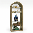 Antique Brass Arched Bookcase | OROA Modern Poise | Oroa.com