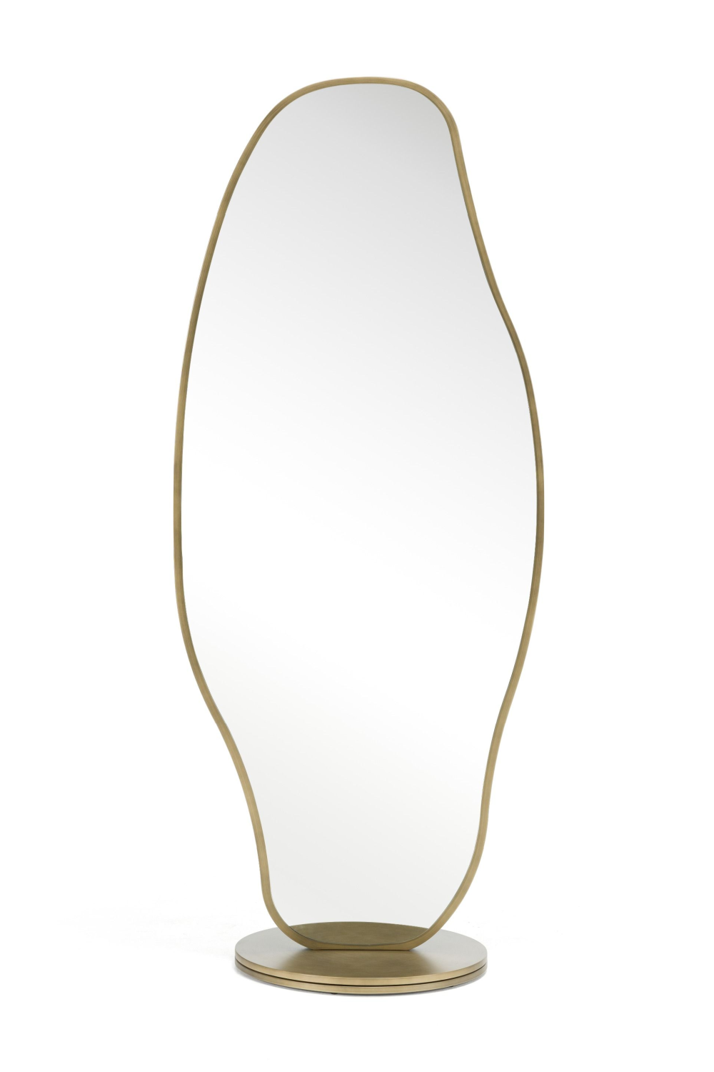 Antique Brass Freestanding Mirror | OROA Modern Esteem | Oroa.com