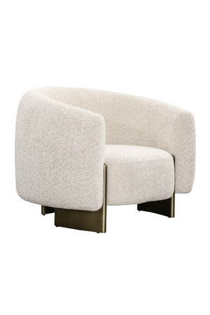 Beige Curved Accent Chair | OROA Modern Thrive | Oroa.com