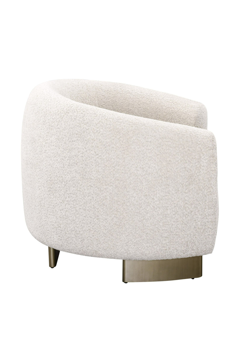Beige Curved Accent Chair | OROA Modern Thrive | Oroa.com