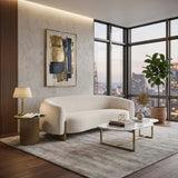 Beige Fabric Sofa | OROA Modern Thrive
