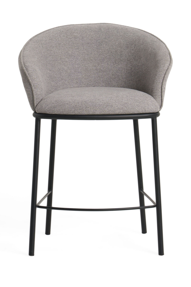 Gray Curved Counter Stool | OROA Modern Rumi | Oroa.com