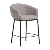 Gray Curved Counter Stool | OROA Modern Rumi