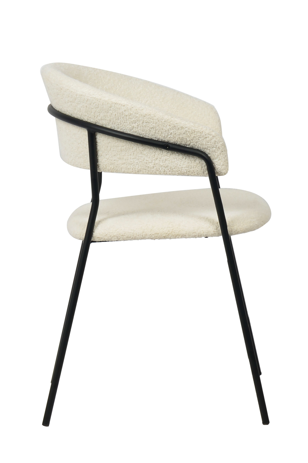 White Curved Dining Chairs (2) | OROA Modern Marlynn | Oroa.com