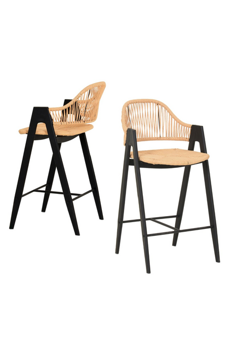 Woven Rattan Counter Stools (2) | OROA Modern Gayle | Oroa.com