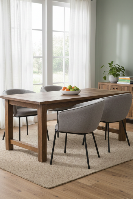 Curved Gray Dining Chair | OROA Modern Nillie | Oroa.com