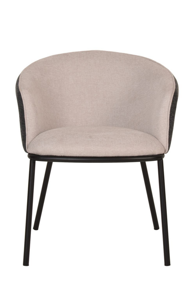 Two-Toned Curved Dining Armchair | OROA Modern Nillie | Oroa.com