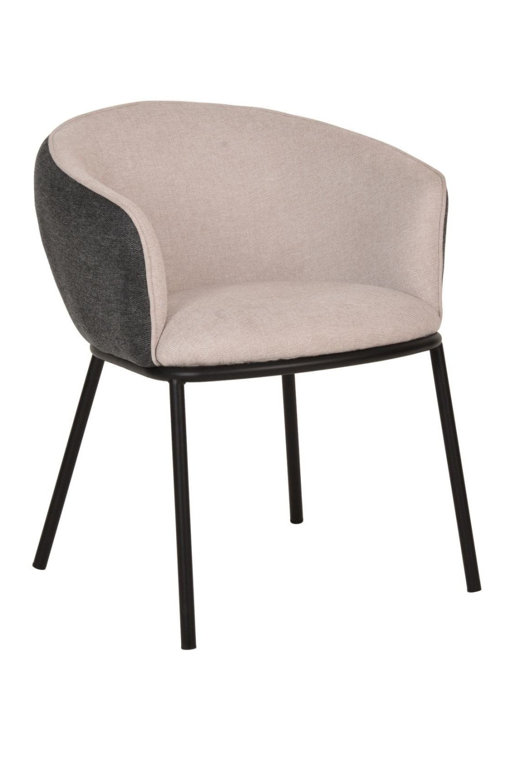 Two-Toned Curved Dining Armchair | OROA Modern Nillie | Oroa.com