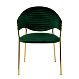 Green Velvet Dining Chairs (2) | OROA Modern Trevor