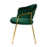 Green Velvet Dining Chairs (2) | OROA Modern Trevor