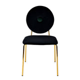 Black Velvet Dining Chair | OROA Modern Justine