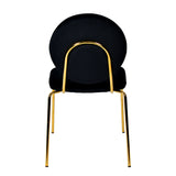 Black Velvet Dining Chair | OROA Modern Justine