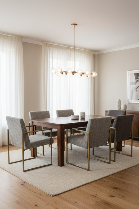 Gray Fabric Dining Chair | OROA Modern Suzanne | Oroa.com