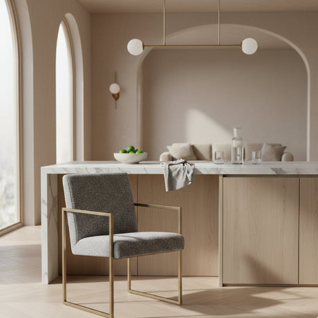   Gray Fabric Counter Chair | Oroa.com