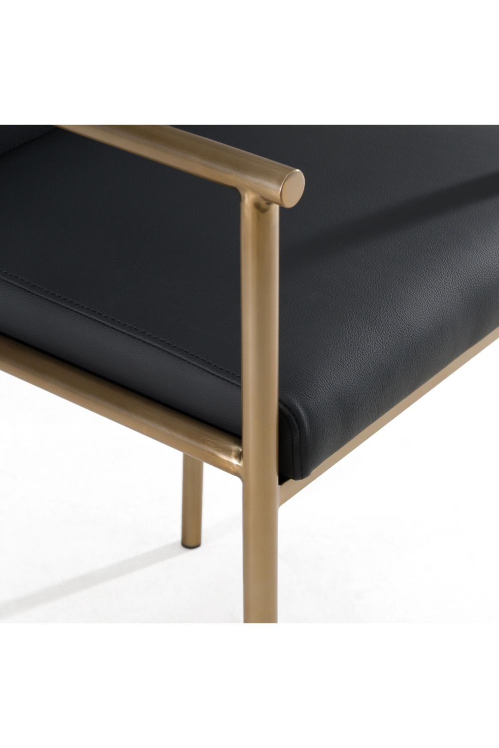 Black Vegan Leather Counter Chair | OROA Modern Custer | Oroa.com