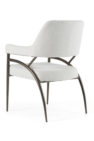 Bronze Framed White Dining Chair | OROA Modern Betty | Oroa.com