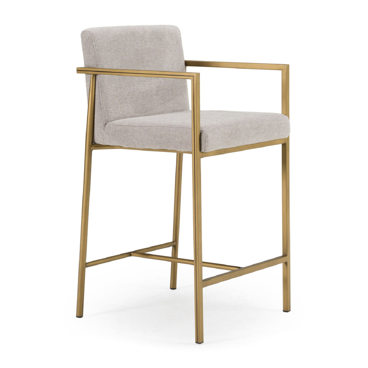 Brass Framed Counter Stool | OROA Modern Burnham