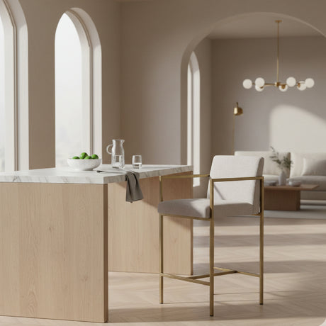   Brass Framed Counter Stool | Oroa.com