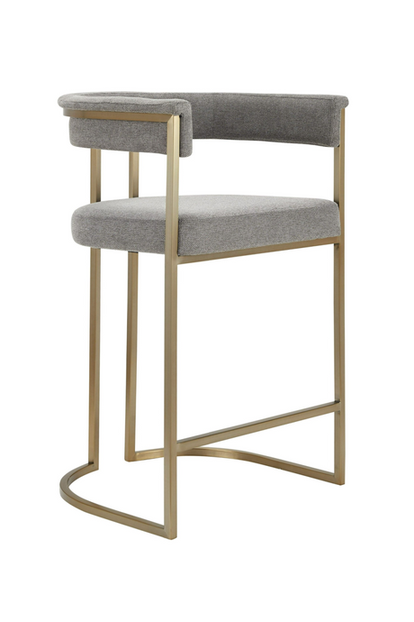 Gray Curved Counter Chair | OROA Modern Byron | Oroa.com