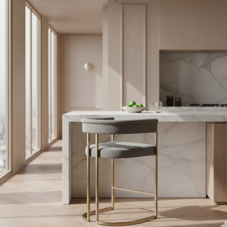 Gray Curved Counter Chair | OROA Modern Byron | Oroa.com