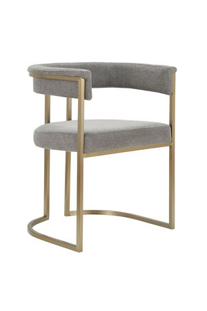Gray Curved Dining Chair | OROA Modern Byron | Oroa.com