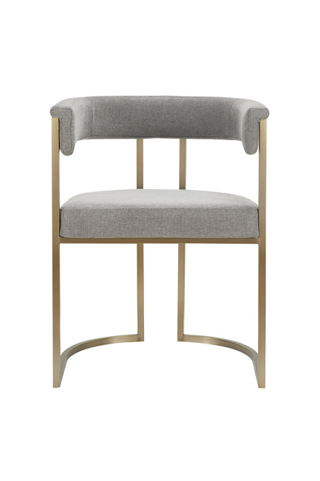 Gray Curved Dining Chair | OROA Modern Byron | Oroa.com