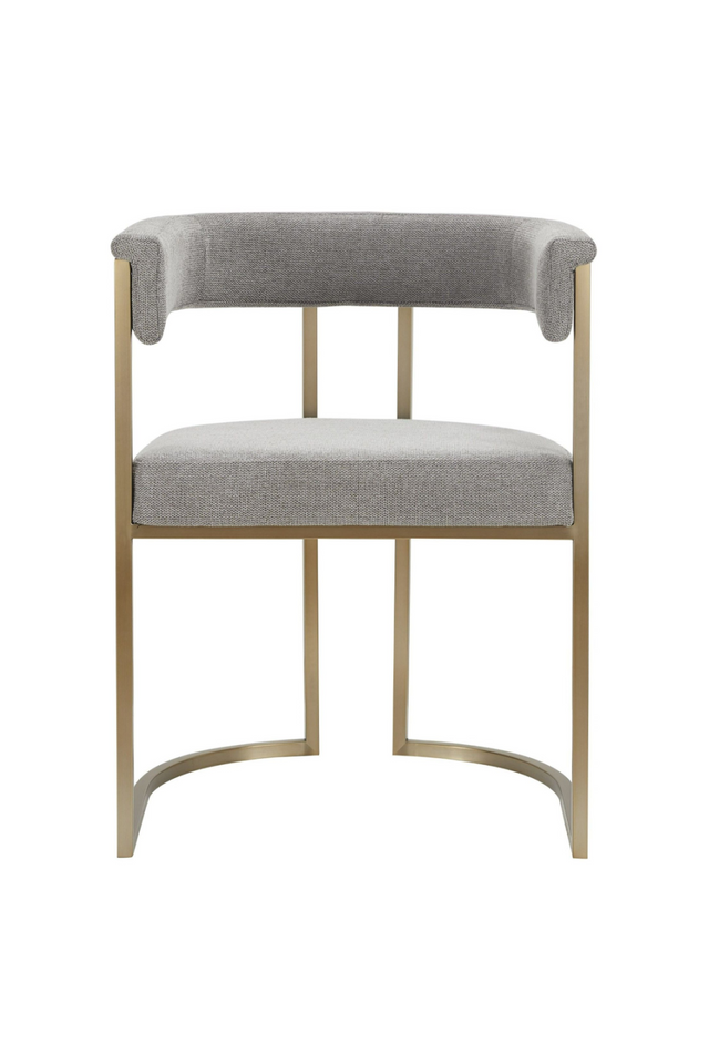 Gray Curved Dining Chair | OROA Modern Byron | Oroa.com