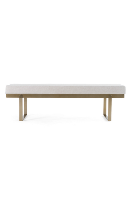 White Upholstered Dining Bench | OROA Modern Tatum | Oroa.com