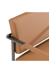 Brown Vegan Leather Dining Chair | OROA Modern Atlan | Oroa.com