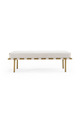 Beige Fabric Dining Bench | OROA Modern Hathaway | Oroa.com