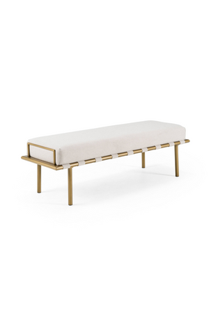 Beige Fabric Dining Bench | OROA Modern Hathaway | Oroa.com