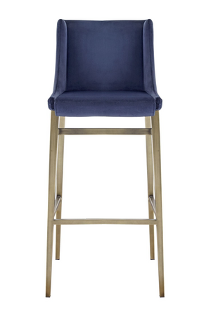 Blue Velvet Bar Stools (2) | Novi Living Mimi | Oroa.com
