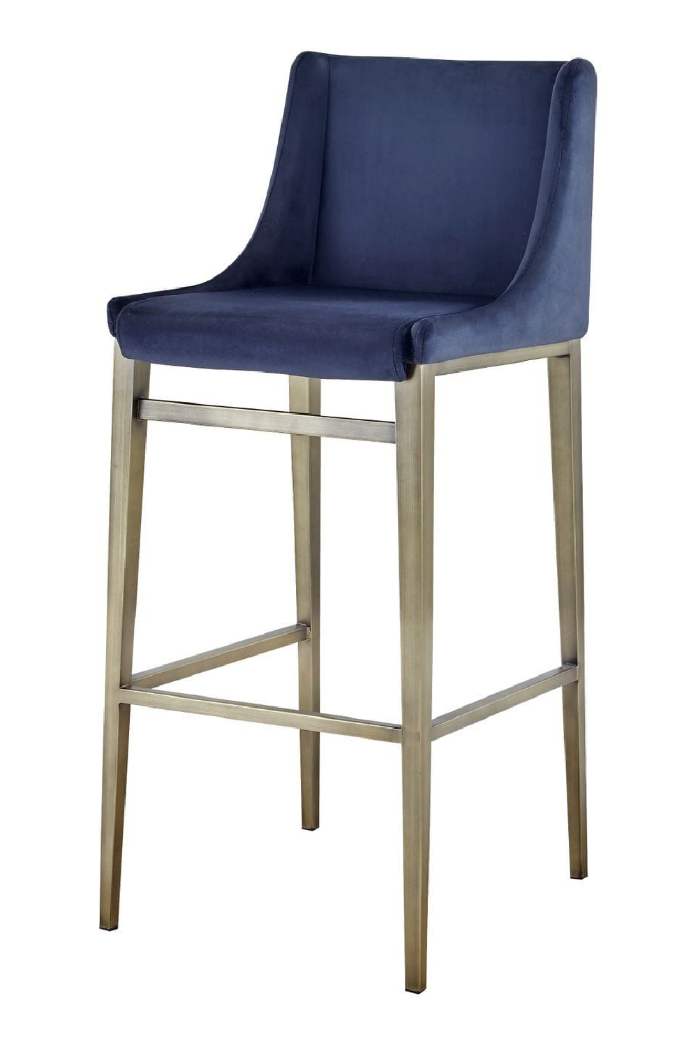 Blue Velvet Bar Stools (2) | Novi Living Mimi | Oroa.com