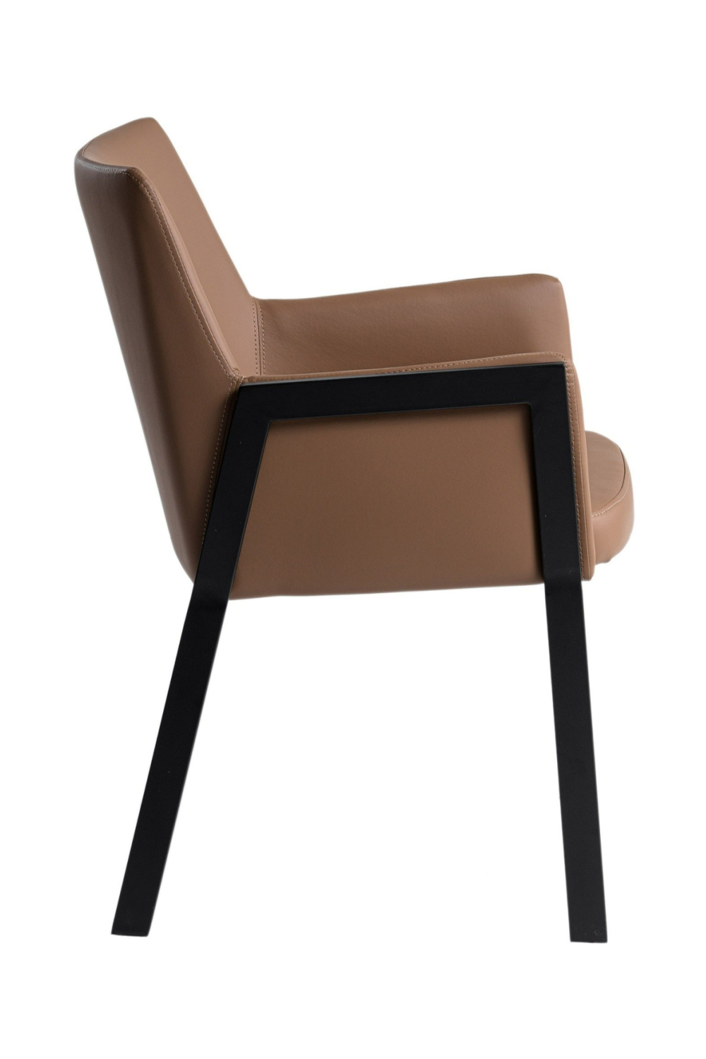 Brown Vegan Leather Dining Chair | OROA Modern Leshay | Oroa.com