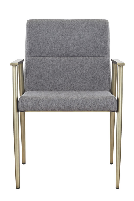 Gray Fabric Dining Armchair | OROA Modern Sabri | Oroa.com