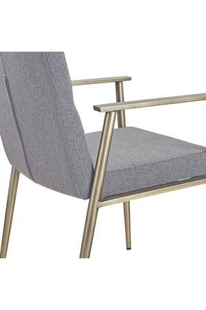 Gray Fabric Dining Armchair | OROA Modern Sabri | Oroa.com