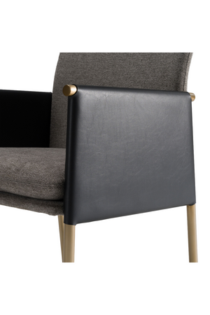Gray Vegan Leather Dining Chair | OROA Modern Engel | Oroa.com