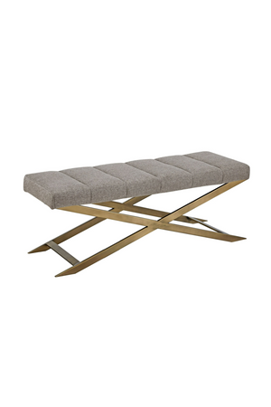 Gray Fabric Bench | OROA Modern Xane | Oroa.com