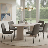 Gray Oval Dining Table | OROA Modern Evermore
