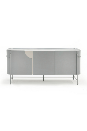 Matte Gray 3-Door Sideboard | OROA Modern Hadler | Oroa.com