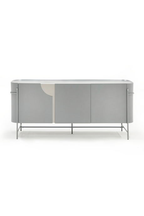 Matte Gray 3-Door Sideboard | OROA Modern Hadler | Oroa.com