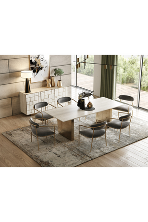 Cream Ash Veneer Dining Table | OROA Modern Angus | Oroatrade.com