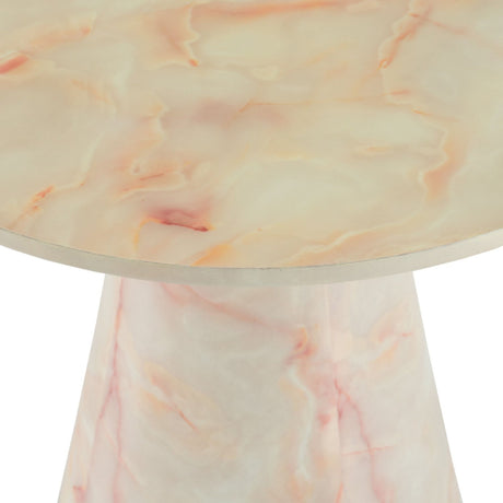 Marble Conical Base End Table | OROA Modern Pampa